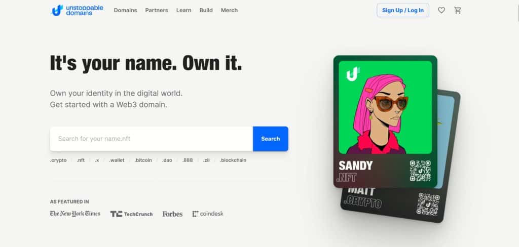 Unstoppable domains