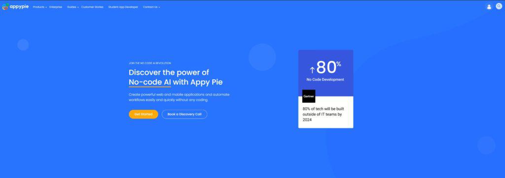 Appypie homepage