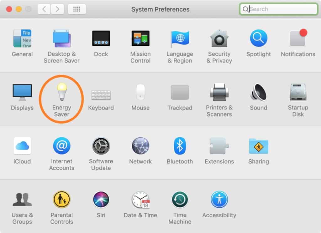 5 Tips On How To Fix A Slow Laptop 8 System Preferences energy saver Mac 1