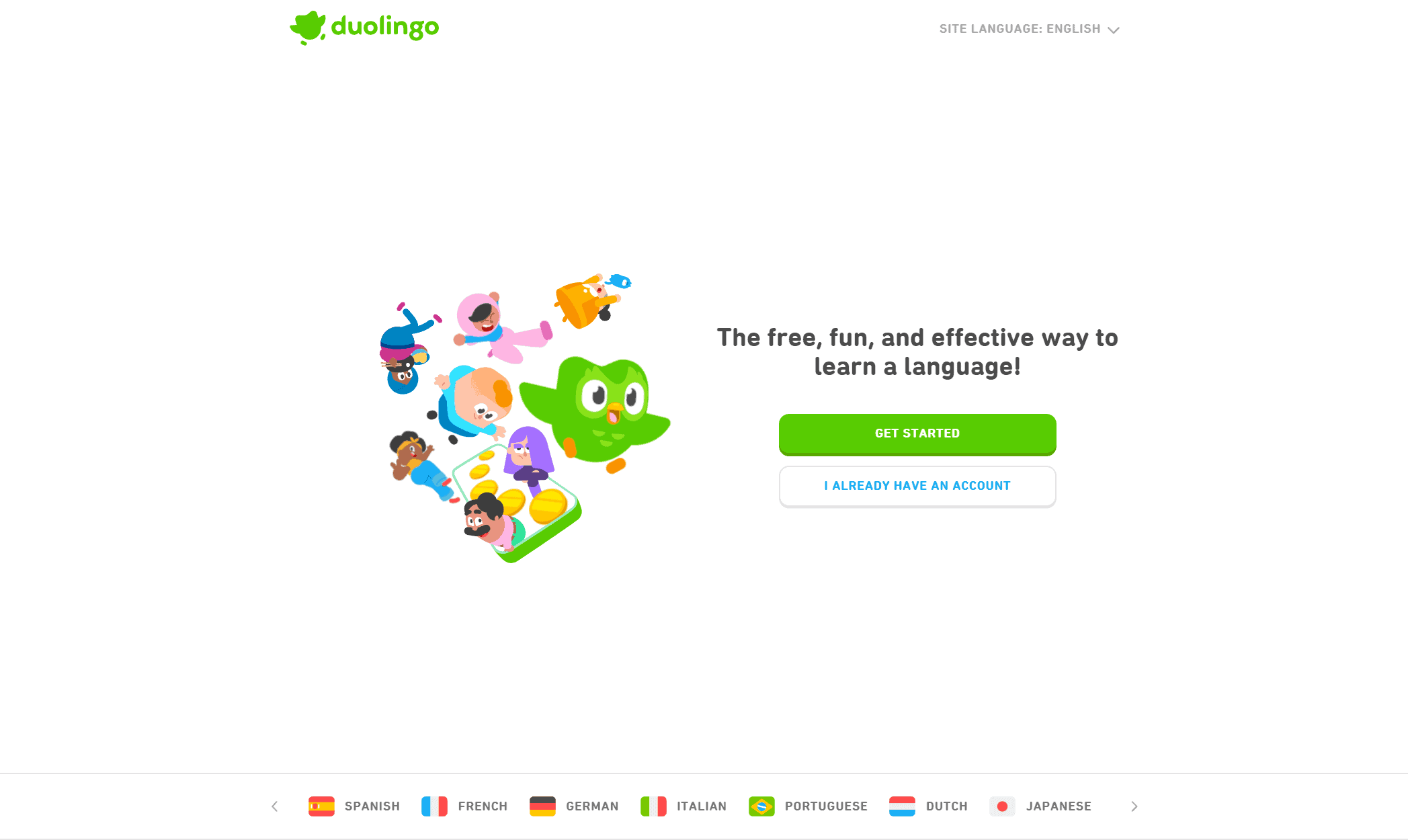 Duolingo’s language-learning app.