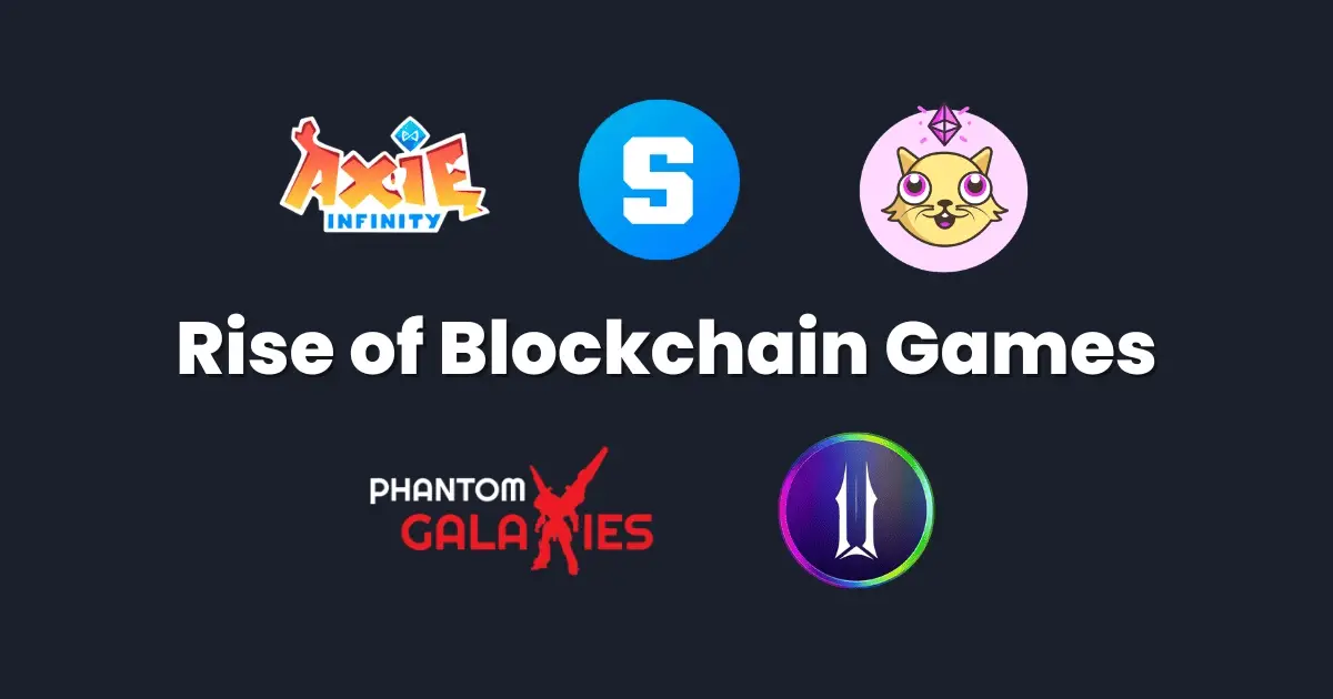 Some popular blockchain games.
