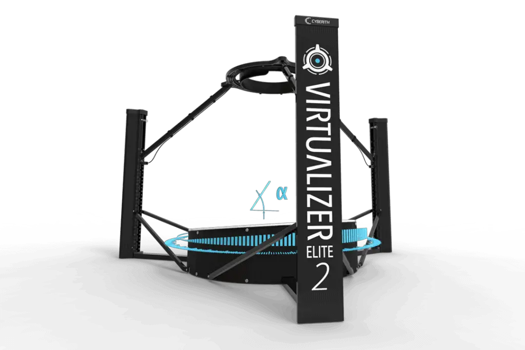A visual image of an Cyberith Virtualizer Elite 2 VR treadmill.