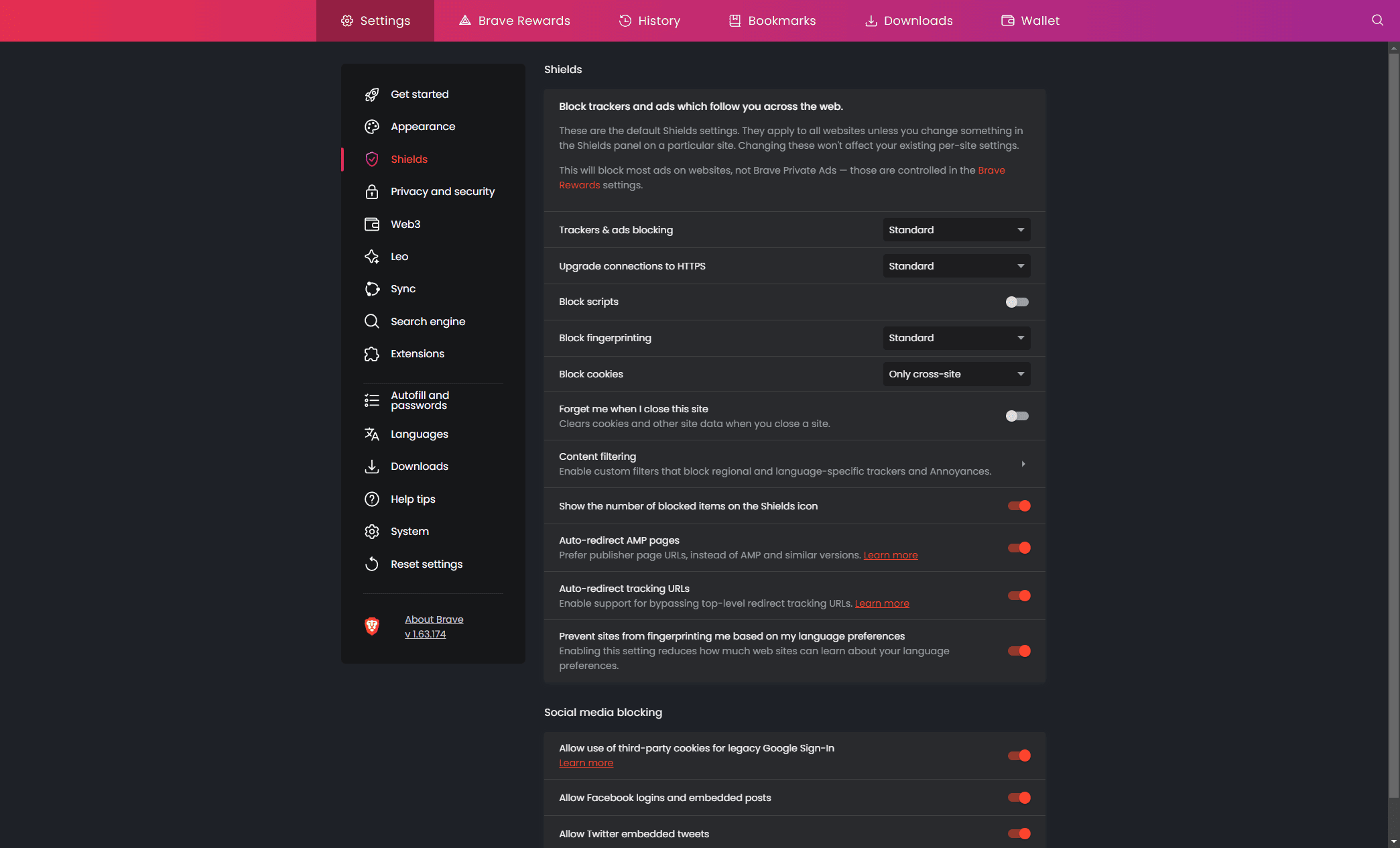 Brave Browser Review: A Bold Stand for Privacy in 2025? 6 brave browser settings of brave shields.