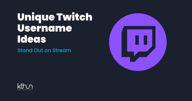 Twitch Username Ideas