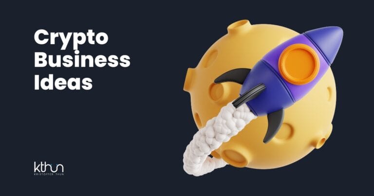 a toy rocket flying through the moon, Crypto Business Ideas